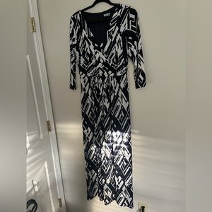 Navy not black but gorgeous evening or even day to night gown sz 8​